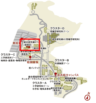 桂キャンパス地図